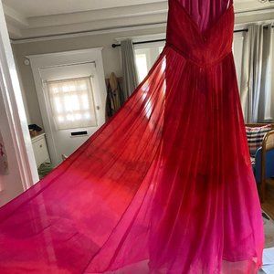 Tracy Reese Watercolor Halter Dress